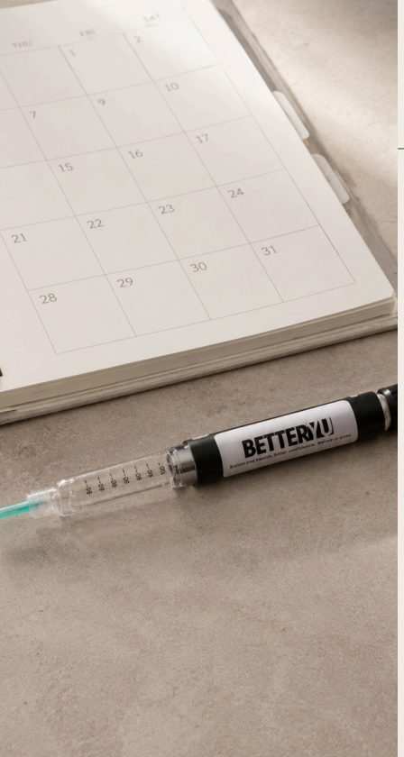 BetterYu pen beside a calendar